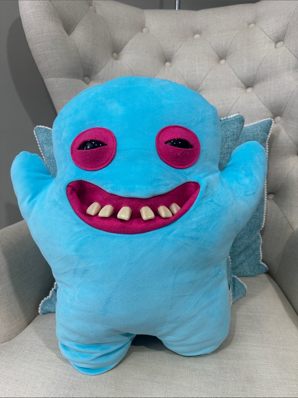 Blue Monster Plush Stuffed Animal - Soft Kids Toy